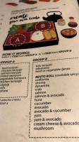 Markham Sushi menu
