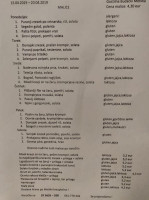 Gostilna Budački Josip Budački S.p. menu