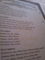 Sandor menu