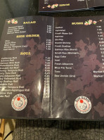 Sun Sushi menu