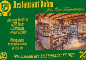 Restaurant Bohm inside
