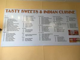 Tasty Indian Cuisine menu