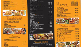 Tandoori Grill menu