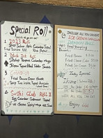 Sushi Club menu