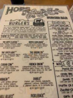 Hops Burger menu