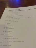 Lynch's Tavern menu