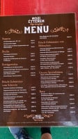 Mozi Étterem menu