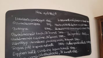 Mozi Étterem menu