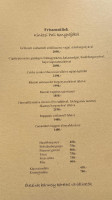 Mátyás Udvar menu