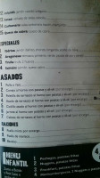 Pizzería Raimundo Alagón menu