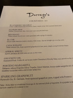 Dorrego’s menu
