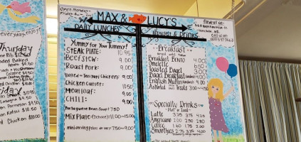 Max And Lucy's menu