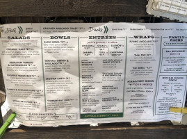 Flower Child Boulder menu