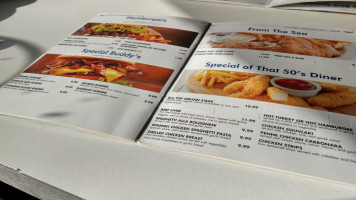 The 50's Diner menu