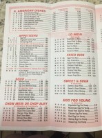 China King menu