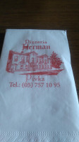 Pizzeria Herman menu