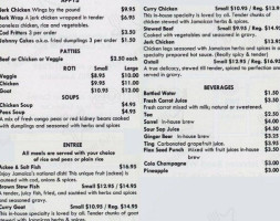 PG's Jamaican Takeout menu