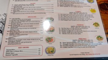 Tom-yum Thai Cuisine menu