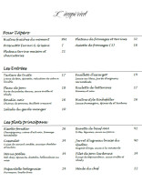 L’impérial menu