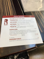 Rogue Kitchen Wetbar menu