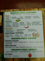 Reginos Pizza menu