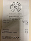 Chipotle Mexican Grill menu