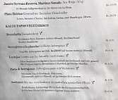 Tapas del Mar Spalenburg menu