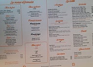Courrier Sud menu