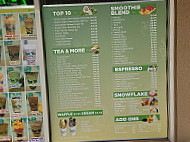 Cha Tea menu