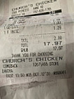 Church's Texas Chicken menu