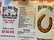 Wild Horse West menu