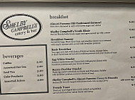Shelby Campbell's Eatery menu