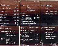 The Cup Cake Taste menu