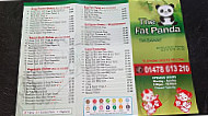 Fat Panda menu