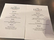 The Select Restaurant Bar menu