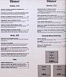 Eiffel Restaurant menu