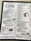Angel's Latin Cafe menu
