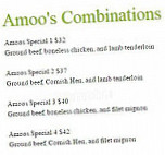 Amoo's menu
