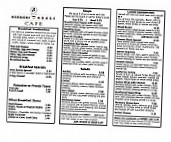 Harmony House Cafe menu