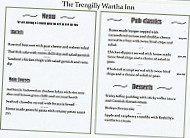 The Trengilly Wartha Inn menu