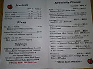 Wheelers Pies menu