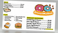 Donutmakes menu