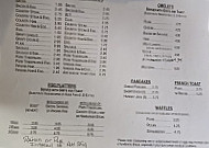 Eva's menu