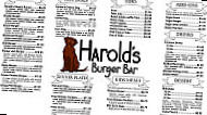 Harold's Burger inside