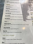 Fusion Bistro menu