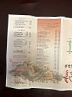 Asian Cafe menu