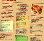 Kojak's menu