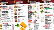 Hero Certified Burgers menu