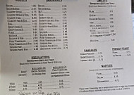 Eva's menu