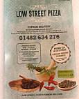 Low Street Pizza menu
